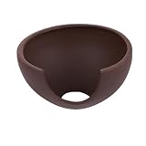 POPETPOP Décorations Daquarium - Nid Délevage pour Poterie de Crevettes Nid de Crevettes en Argile - Larges Entrées sous Leau Ornement Dargile Violette Ornement de Paysage Daquarium