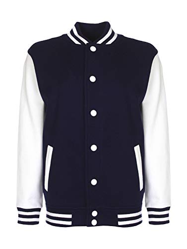 Chaqueta deportiva para niño FDM azul marino con aislamiento ligero de 140 cm