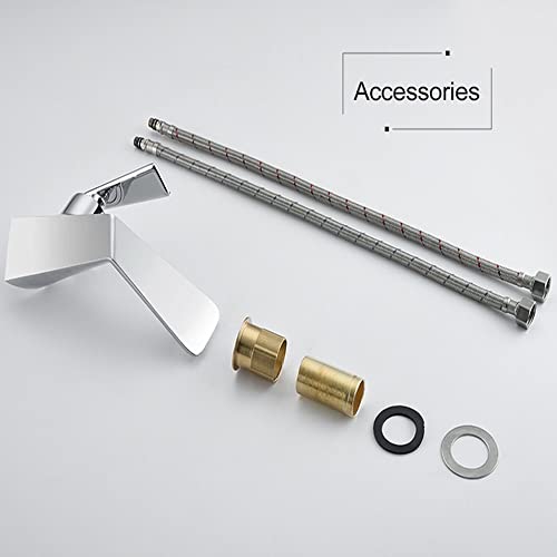 Robinet de vanité pour salle de bain mitigeur eau froide chaude et robinets de lavabo - 7