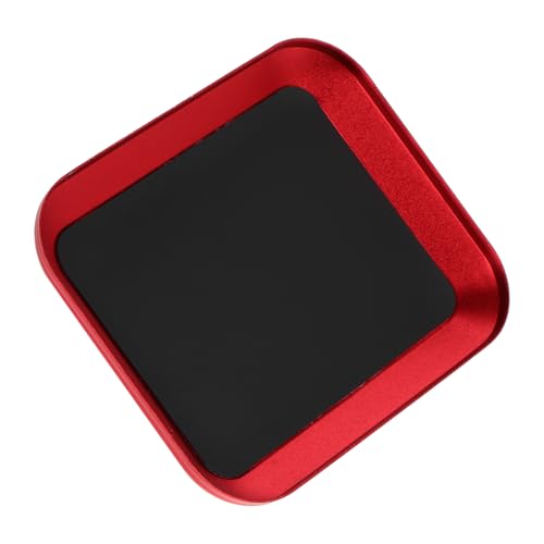 Yardwe Aluminum Alloy Magnetic Screw Storage Tray for Small Parts Organizing Efficient Lightweight Tool for Model Car Repair Crafts and Garage Use Elegant Red Design