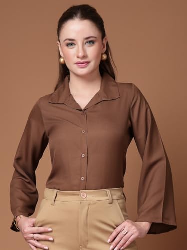 Image of Style Quotient Women Solid Regular Fit Shirt