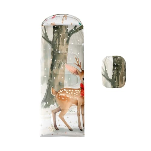 Feelyou ChristmasCamping Sleeping Bag para Niños y Jóvenes miniatura 1