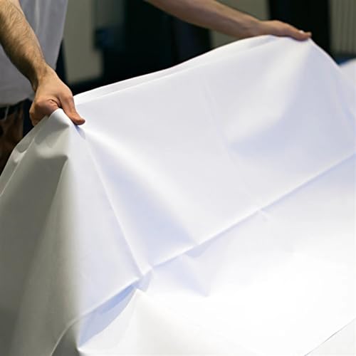 Nappes rondes en satin blanc de 260cm Konsilsa - 6