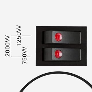 Kamberg - Convecteur - Chauffage - Radiateur Électrique - 3 niveaux de puissance avec Thermostat - Chauffage silencieux, rapide à faible consommation - 2000 W - Blanc