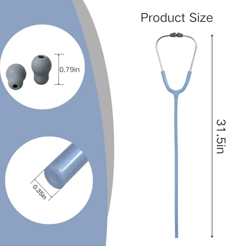 Image of Stethoscope Replacement Tube Pearl Blue Tubing fits for Littmann III