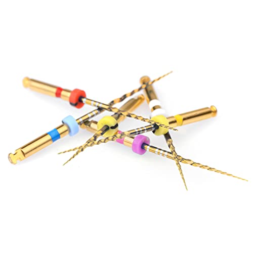 Nski 6Pcs/Pack Gold Flexible Files Engine Use Endo Rotary Files Sx-F3 Niti File System Endodontic Accessories thumb #3