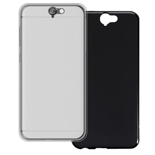 UOGNADGD 2-Pack TPU Case Compatible with HTC One A9 Phone Cover - Shockproof Flexible Protective Accessories with Precise Cutouts (White+Black)