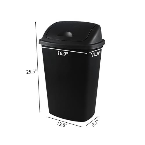 Canecas de basura grandes 13 galones, pack de 4 miniatura 2