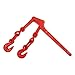4 Pack Lever Load Chain Binder with 2 Grab Hooks, for 5/16
