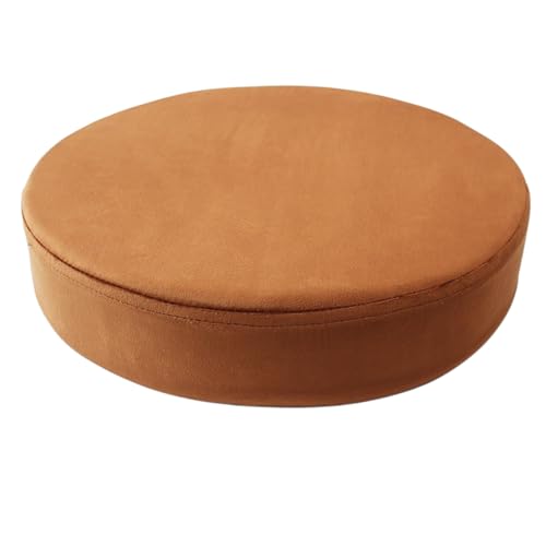 vonghome 座布団 クッション 高反発 チェアクッション ベルベット スポンジ 北欧風 丸型 チェアパッド 通気性 柔らかい お尻が痛くない 軽量 体圧分散 座り心地 無地 おしゃれ 洗濯可能 取り外し可能なクッション (直径35×5cm,2)