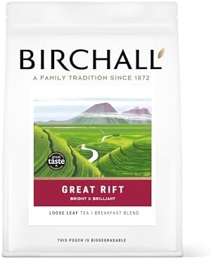 Birchall Tea, Great Rift Breakfast Blend, Breakfast Black Tea Bursting with Full Flavour, Prefect Loose Leaf Tea Gift Set, 250g Loose Leaf Tea
