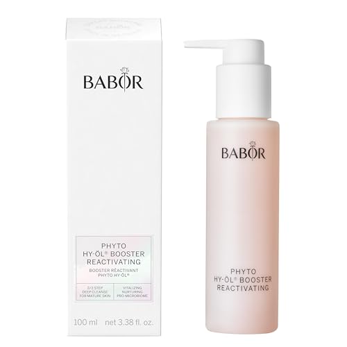 BABOR Phyto HY-ÖL Booster Reactivating für müde Haut, Gesichtsreiniger zur Anwendung mit Hy-Öl, Mit Weißem Tee und Ginseng, Vegane Formel, Phytoactive Reactivating, 1 x 100 ml