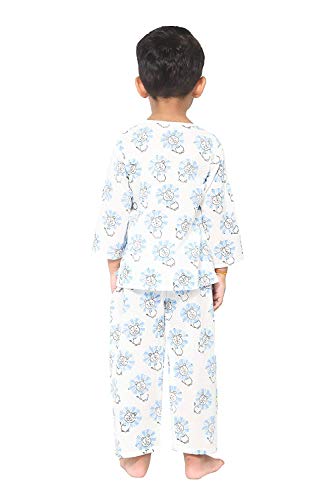 Image of Cotton Night Suit for Boys & Girls | Pajama Sets | Baby Top & Pant | Kids Dress | Printed Night Dress | Sleepwear Suit | P-3