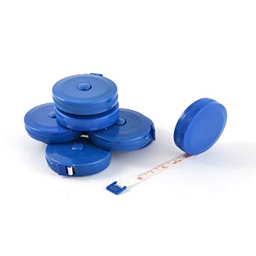 Cinta Métrica Retráctil Doble 1.5m Azul - Pack 8