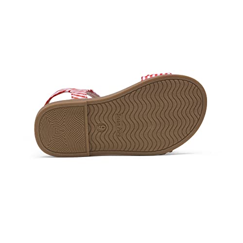 Image of DREAM PAIRS Girls Sandals Open-Toe Princess Dress Flat Sandals Summer Shoes(Toddler /Little Kid)
