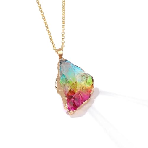 Collier cristaux colorés pour illuminer vos tenues d'été et soirées