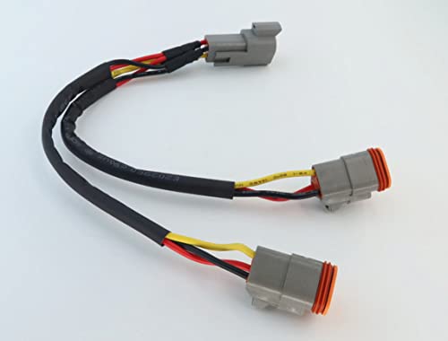 Cable divisor DT 3 pines macho a 2 hembras 30 cm miniatura 6
