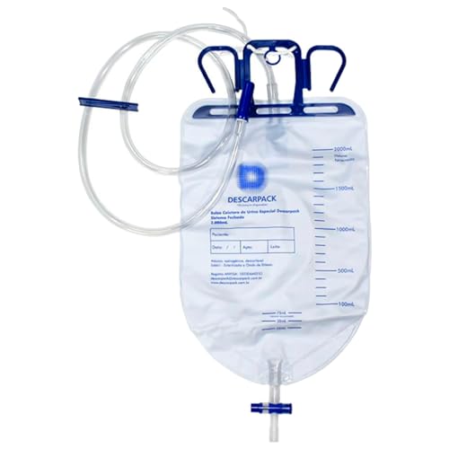 10un Bolsa Coletora De Urina Estéril 2000ml Descarpack