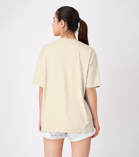 Image of Women's Casual Printed Round Neck Loose Fit Tshirt - Oversized Longline Drop Shoulder Tops for Women