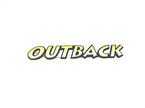 Image of Subaru 2000-2003 Outback Emblem Badge Trunk Lid Nameplate NEW 93073AE420 Genuine OEM