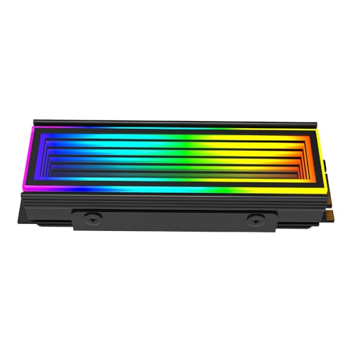 Tiardey 5V ARGB Motherboard Synchronous Radiator with RGB Lighting 2280 SSD M2 Radiator PC RGB M.2 Nvme Cooling Solid State Drive Cooling - Image 4