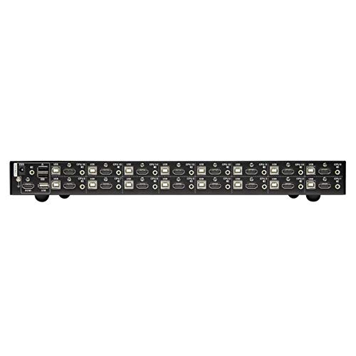 Image of Tripp Lite KVM Switch, 16 Port HDMI USB with Audio and USB Sharing KVM Switch, 1U Rack Mount (B024-HU16)