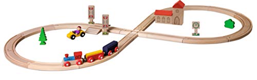 Eichhorn 100001262 - Houten spoorbaan trein, 8-delig, FSC-gecertificeerd beukenhout, vanaf 3 jaar - Image 4