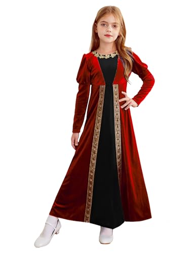 Robe médiévale princesse en velours confortable qui ne gratte pas - 3