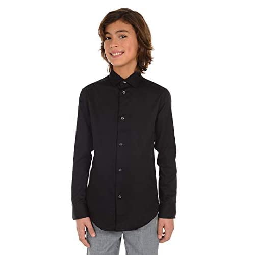 Image of Calvin Klein Boy's Sateen Shirt (Little Kids)