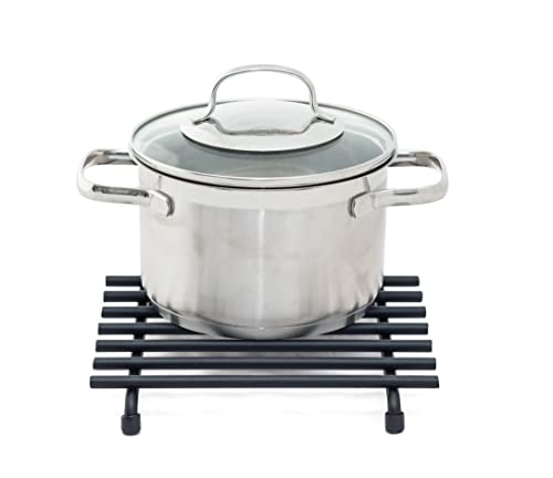 Miniatura 3 de Simplywire Salvamanteles De Metal Resistente Al Calor Protector Para La Encimera De La Cocina Cuadrado - Negro