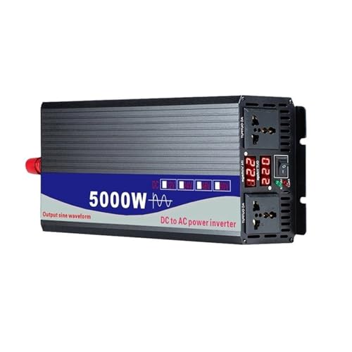 Convertitore Tensione Da 3000 W 4000 W 5000 W DC12 V 24 V 48 V 60 V A AC220 V Doppia Presa Inverter Solare Auto Inverter A Onda Sinusoidale Pura