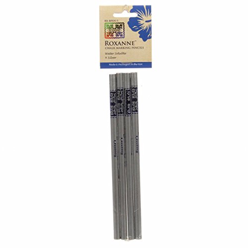 Water Soluble Chalk Marking Pencils 4/Pkg-Silver