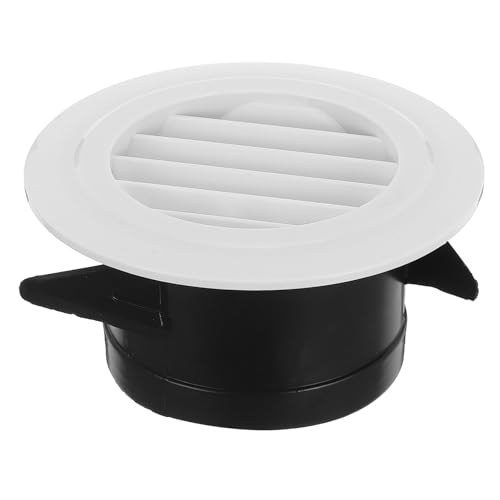 OHPHCALL 防虫網付き丸型ルーバー換気口カバー 斜め百葉設計 壁 軒裏用 空気循環と浴室排気に 簡単取付けで室内換気効率向上