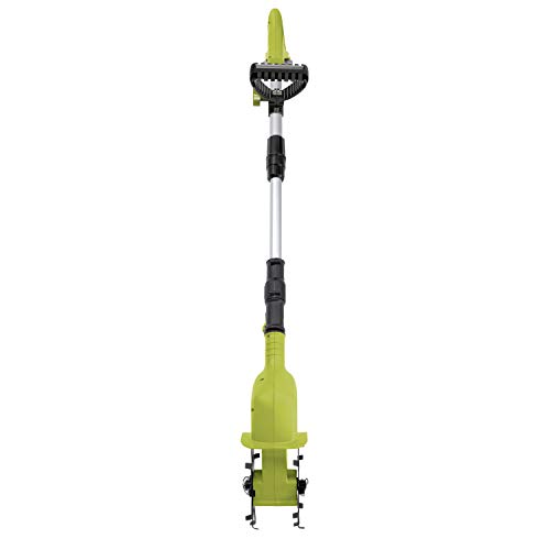 Sun Joe 24V-TLR-LTE 24-Volt Amp Cordless Garden Tiller + Cultivator, Kit (w/2.0-Ah Battery + Quick Charger)
