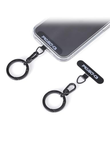 Phone Tether Tab ×1,Spring Ring ×1,Metal Patch,Universal Phone Lanyard Black - Photo 6 sur 29