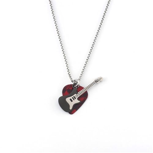 coadipress Guitar Pick Necklace for Men Women Personalized Cool Rock
