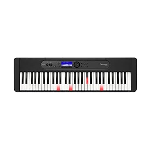 Casio Casiotone LK-S450 – Teclado portátil sensível ao toque de 61 teclas com sistema de iluminação de teclas | 600 tons, 200 ritmos, lições intensivas, USB-MIDI, som surround, compatível com