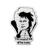 Cute-Patch Labyrinth Movie Goblin King Embroidered Iron on sew on Patch You Remind me of The Babe