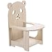 HANABASS Mini Wooden Hamster Chair with Tray Small Pet Feeding Highchair Lightweight Habitat Furniture for Hamsters Guinea Pigs Chinchillas 4.52X3.93X6.69 Inches