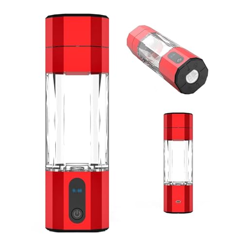 Botella de Agua de hidrógeno Vaso de Agua Rica en hidrógeno Vaso de Vidrio Recargable de Agua Rica en hidrógeno Ionizador de Agua para el hogar y para Beber a Diario
