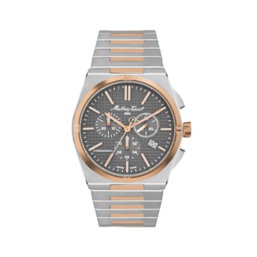 Mathey-Tissot Stainless Steel Brown Dial Quartz Chronograph Watch for Men - H117Chrs, Silver Band (B0CH1D4S28) Amazon Price History, Amazon Price Tracker