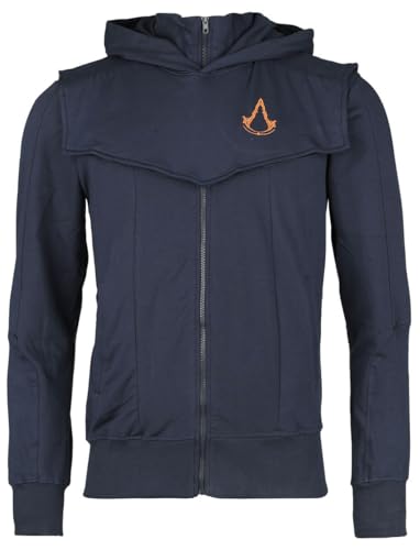 Image of Assassin's Creed Mirage Hero Men's Hoodie Blue Fan Merch, Gaming, blue, M