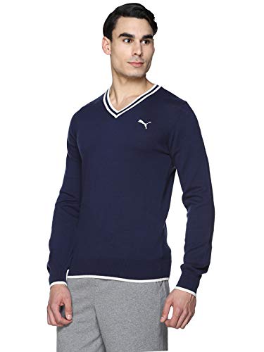 Image of Puma Men's Cotton V-Neck Sweater