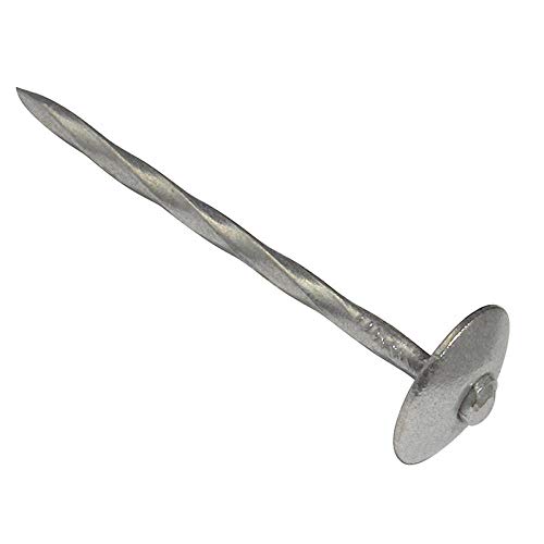Forgefix SH65B500 Lot de clous à tête large galvanisés 500 g