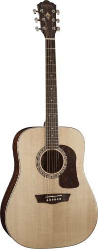 Washburn HD10S Guitare acoustique 6 cordes Naturel brillant - Les Beatles, Paul McCartney, John Lennon, RIngo Starr, George Harrison Washburn HD10S Guitare acoustique 6 cordes Naturel brillant – Image 6