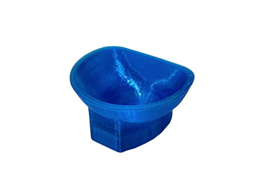 Quintessentialz Funnel for DaVinci MIQRO - Blue TPU - 1.75' Wide End - Includes Tamp Tool