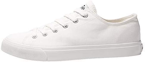 Fear0 NJ Unisex Casual Canvas Skateboard SB Shoes Sneakers for Men/Women/Teens 12 Women/11 Men White