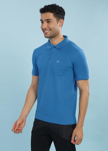 Image of Force NXT Polo Neck T-Shirt for Men Pack of 1 | Regular Fit T-Shirt for Men | Premium Super Combed Rich Cotton Polo Shirt | Men's Ultra Soft Half Sleeve T-Shirt