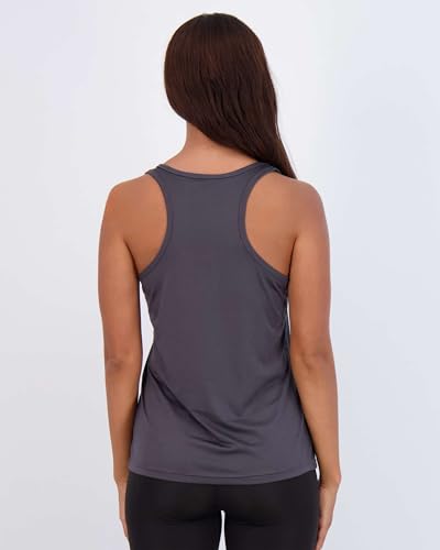 Image of Real Essentials 5-Pack Women's Racerback Tank Top Dry-Fit Athletic Performance Yoga Activewear (Available in Plus Size)