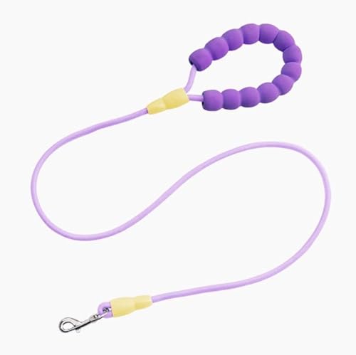 快適なパッド入りハンドル付き犬用スリップリーシュ、丈夫なナイロンロープペットリーシュ、カラフルなマカロン、小型犬、中型犬、大型犬用